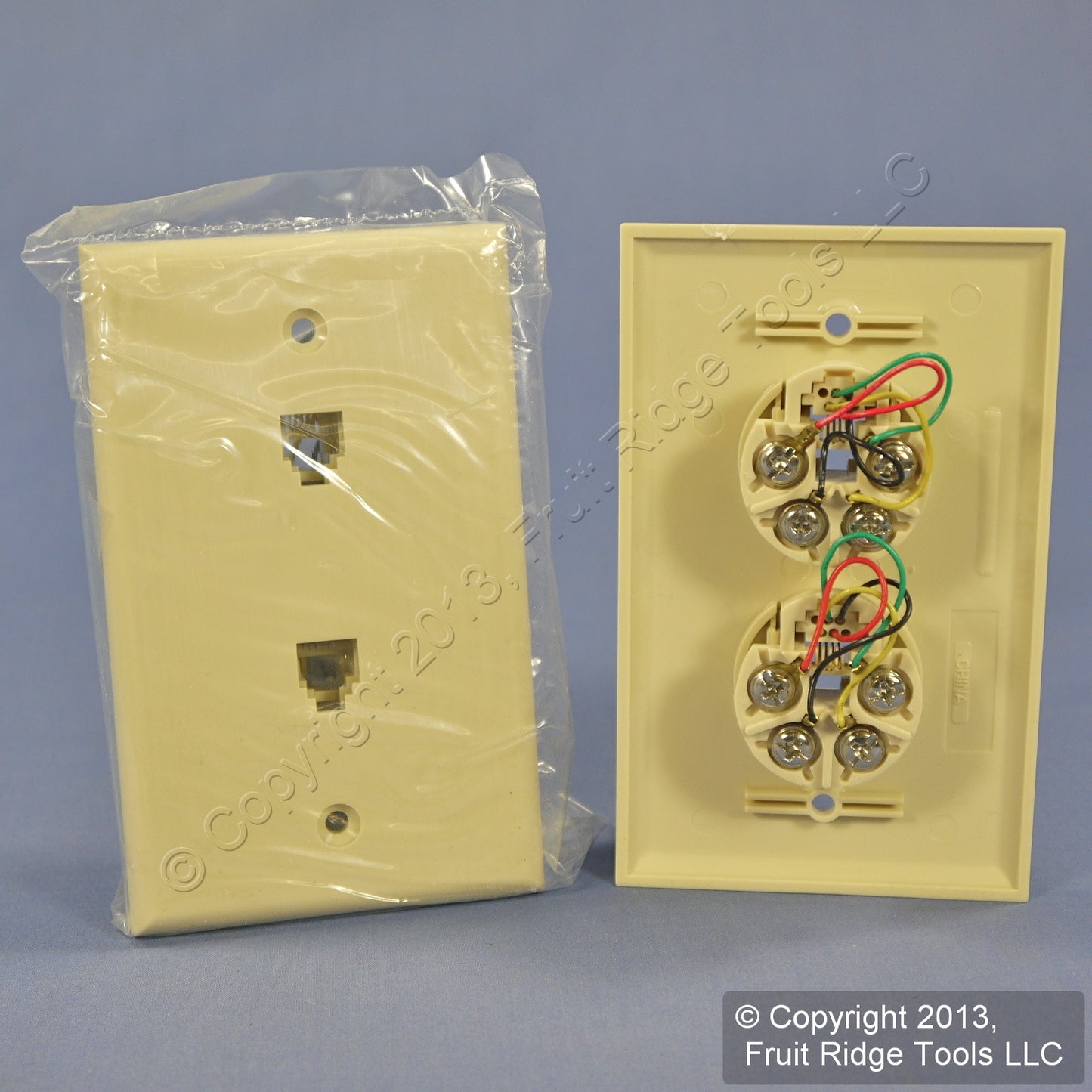 36 Leviton Ivory Duplex Phone Jack Wallplates Telephone C0254-I