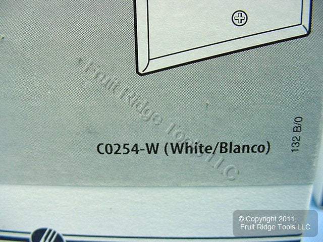 12 Leviton White Duplex Phone Jack Wallplates Telephone C0254-W