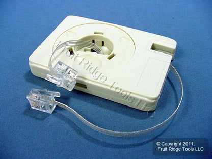 20 Leviton 9-Foot Travel Modem/Phone Cord Extension Reels RJ11 RJ14 C0281-1