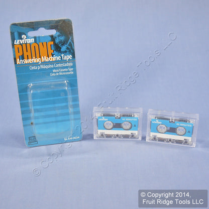 Micro Cassette Tapes 60-Minute for Telephone Answering Machine Leviton 2PK C0294