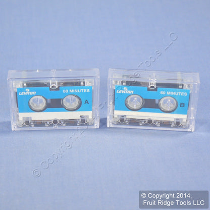Micro Cassette Tapes 60-Minute for Telephone Answering Machine Leviton 2PK C0294