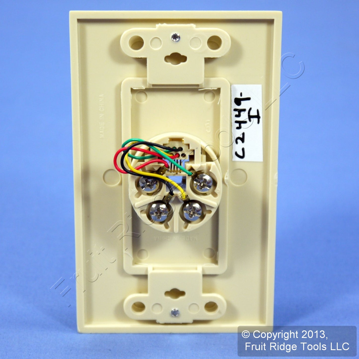 Leviton Ivory Decora Phone Jack Wall Plate Telephone C2449-I