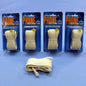 5 Leviton Ivory 15' Phone Line Extension Cords 6-Wire RJ11 RJ14 RJ25 C2613-15I