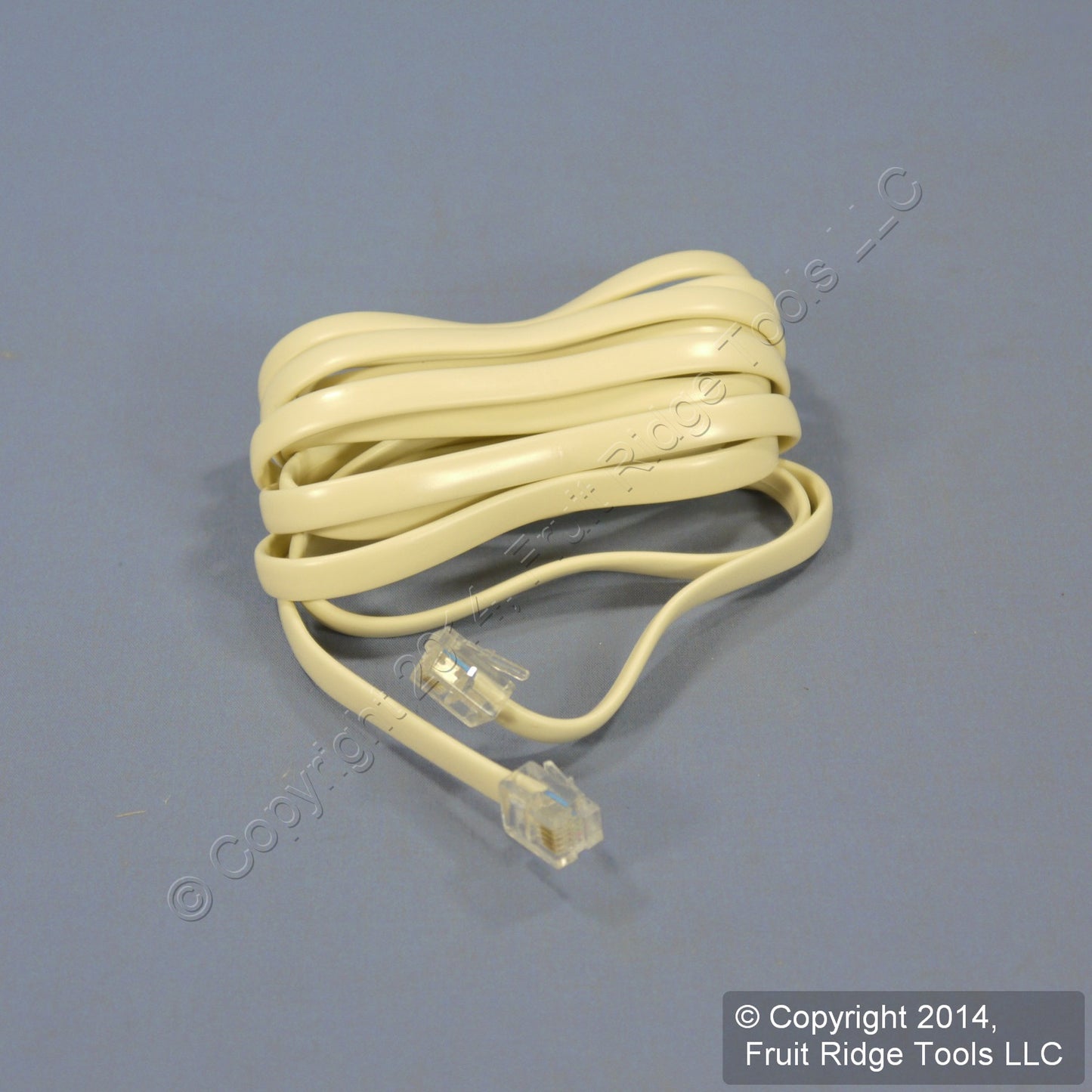 5 Leviton Ivory 7' Phone Cords Telephone Lines 6-Wire C2613-7I