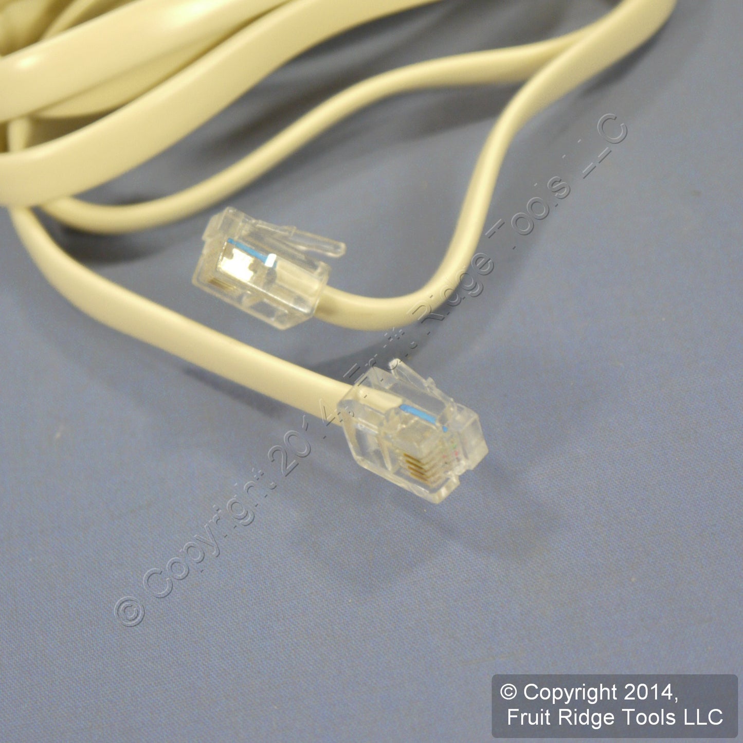 5 Leviton Ivory 7' Phone Cords Telephone Lines 6-Wire C2613-7I