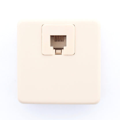 Leviton C2645-I Ivory 6-Wire Surface Mount Block Cover Phone Jack Telephone 6P6C
