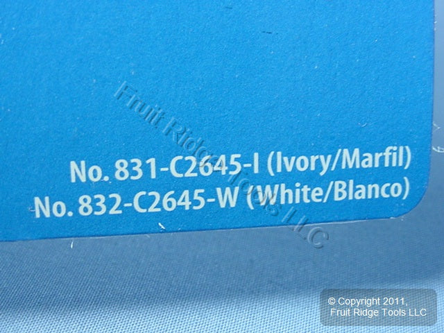 Leviton C2645-W White Surface Mount 6-Wire Phone Jack Telephone