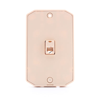 36 Leviton Ivory Wall Phone Mounting Plate Jacks C2663-I