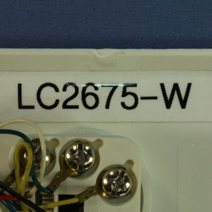 Leviton C2675-W White 1-Gang 6-Wire Telephone RJ11 Jack Nylon Standard Wallplate
