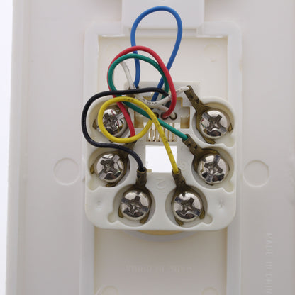 Leviton C2677-W White Decora Phone Jack Wall Plate 6-Wire Modular Telephone RJ12