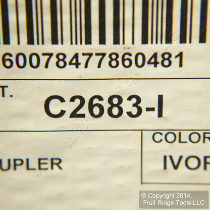 16 Leviton Ivory In-Line Phone Cord Couplers 6-Wire Telephone RJ11 RJ14 C2683-I