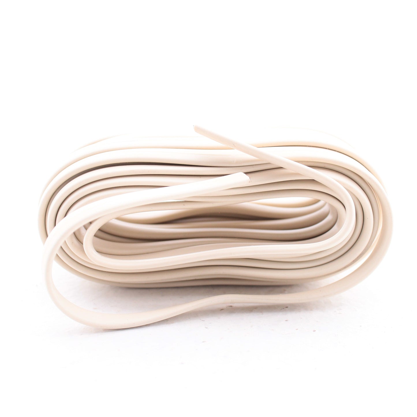 Leviton C2684-25I Ivory 25 Feet 6-Wire Flat Telephone Line Cord Low Profile