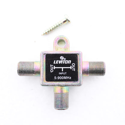 Leviton C5002 900 MHz 2-Way Video Distribution Splitter Dual 75-Ohm Output