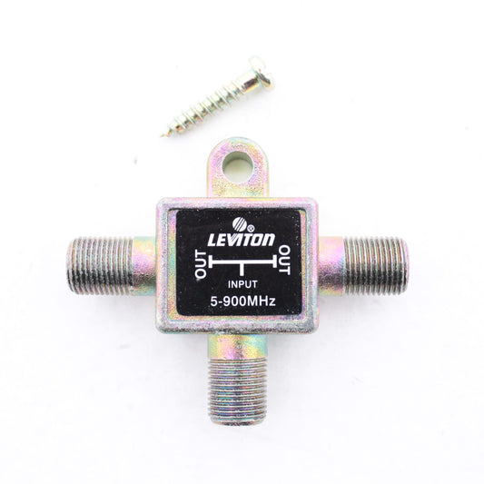Leviton C5002 900 MHz 2-Way Video Distribution Splitter Dual 75-Ohm Output