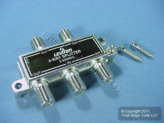 Leviton 900 MHz Leviton 4-Way Video Distribution Splitter C5004