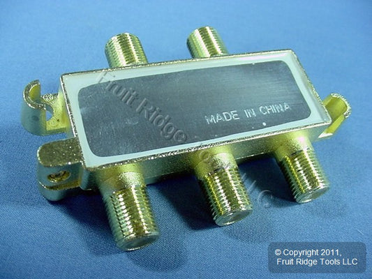 Leviton 900 MHz Leviton GOLD Plated 4-Way Video Distribution Splitter C5004