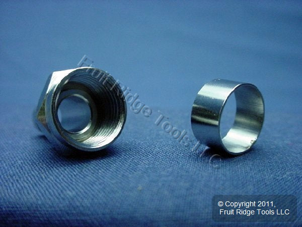 25 Leviton Video 75 Ohm Crimp On RG6 F Cable Plug Ends C5007