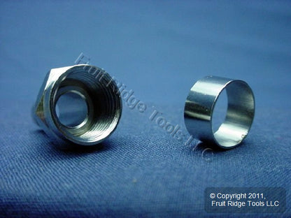 25 Leviton Video 75 Ohm Crimp On RG6 F Cable Plug Ends C5007