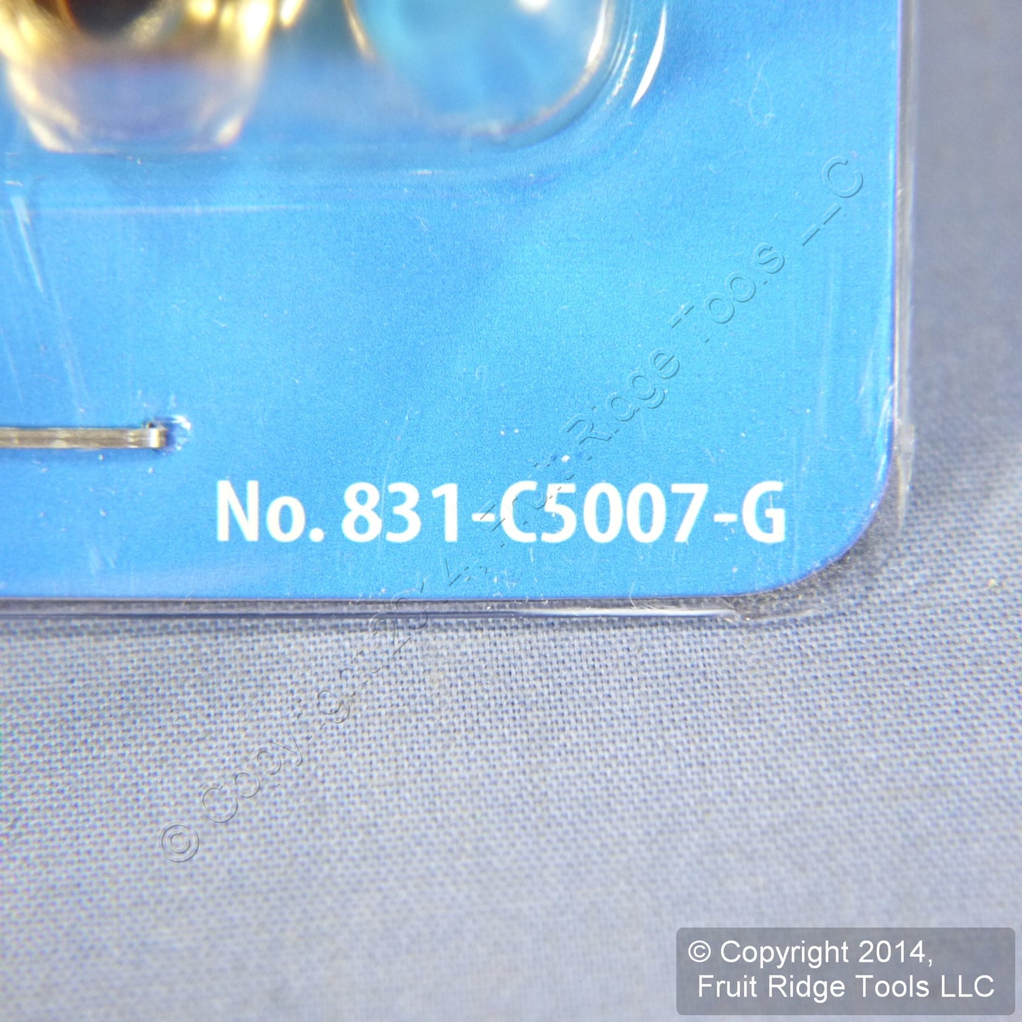 2 Leviton Gold Video 75 Ohm Crimp On RG6 F-Type Cable Plug Ends w/ Rings C5007-G