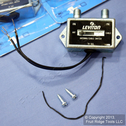 50 Leviton A/B Video Cable TV Switches 75/300 Ohm Coaxial C5102