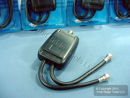 Leviton C5157 Black UHF/VHF Video Band Separators 75 Ohm Coax Cable 5-pack