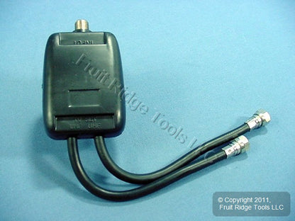 Leviton C5157 Black UHF/VHF Video Band Separator 75 Ohm Coax Cable