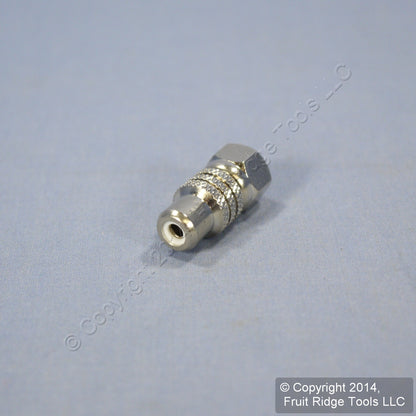 Leviton C5205 Nickel Audio Adapter RCA Jack to F-Type Coax Video Converter