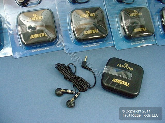 30 Leviton Digital Stereo Headphones Ear Buds w/Case C5249