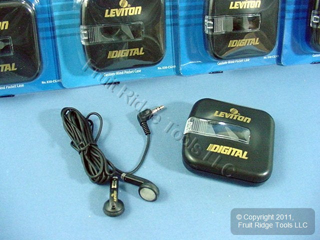 5 Leviton Digital Stereo Headphones Ear Buds w/Case C5249