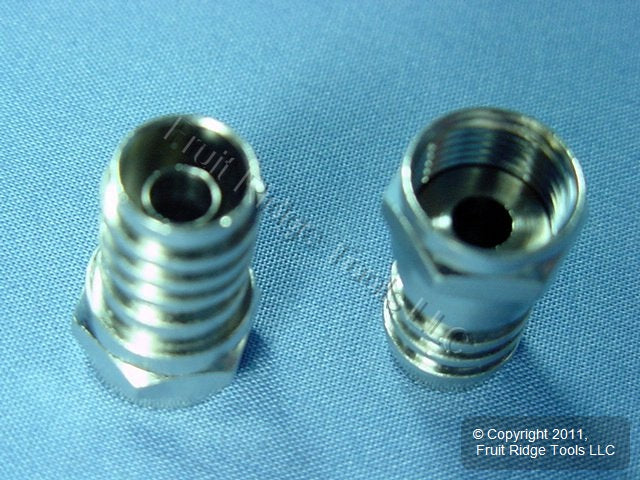 2 Leviton 1-Piece Crimp-On Coaxial Cable End Connectors RG59 C5307