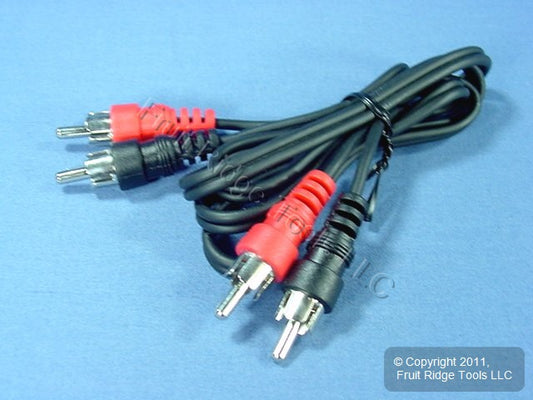 Leviton 3ft Audio Stereo Video Dub Transfer Patch Cable RCA Plug Shielded C5451