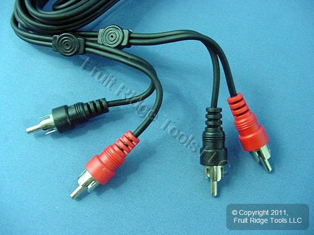 18 Leviton 6ft Audio Stereo Video Transfer Patch Cable RCA Plug Shielded C5451-6