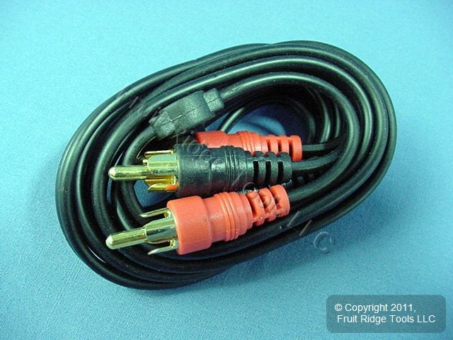 Leviton 6 ft Audio Stereo Video Dub Patch Cable RCA Gold Plug Shielded C5451-6GO
