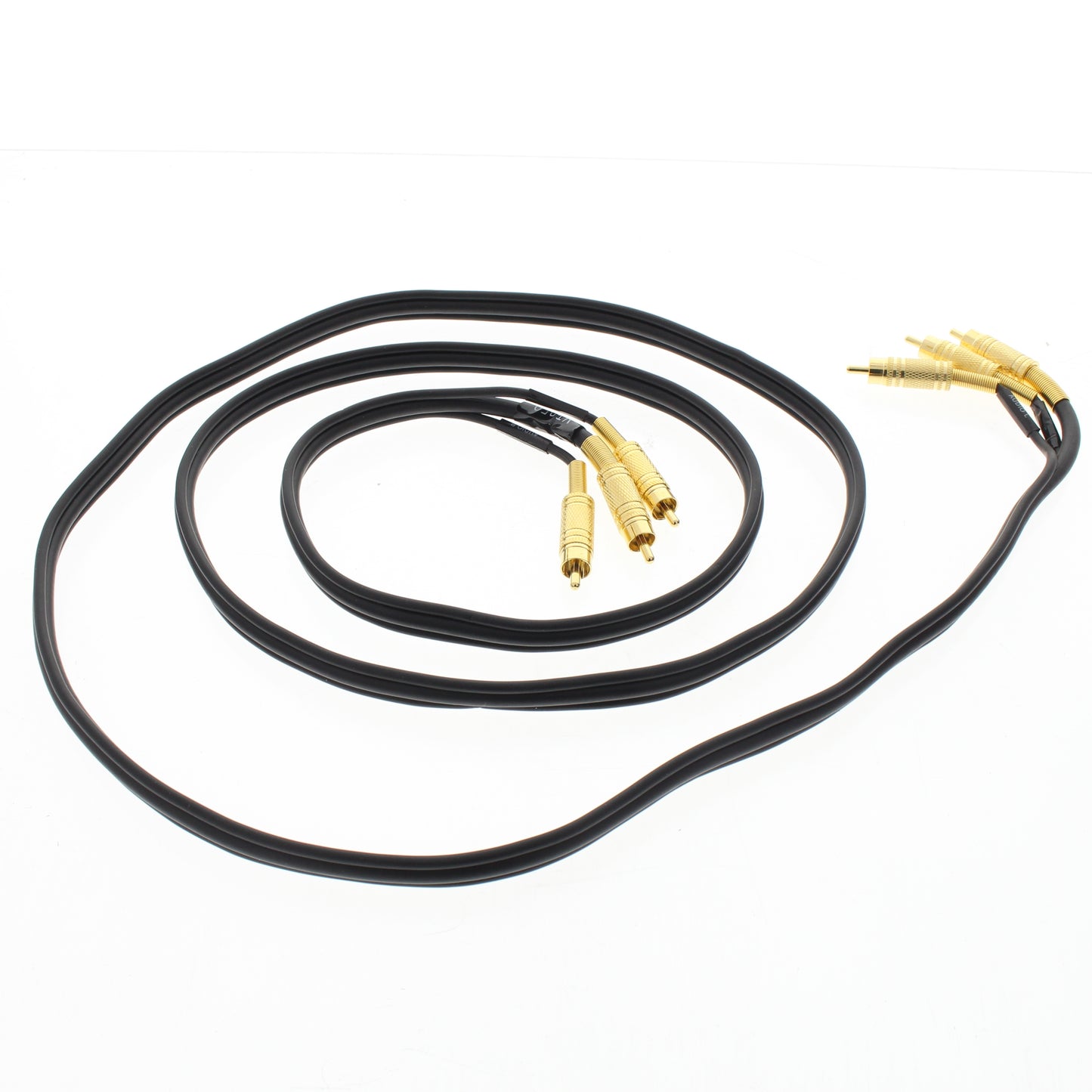 Leviton C5455-6GO Black 6ft. Deluxe Stereo Dubbing Cable w/ Gold Connections