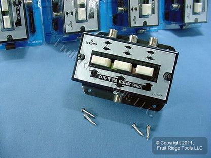5 Leviton Video Selector Switches 75 Ohm RCA Video Games C5502