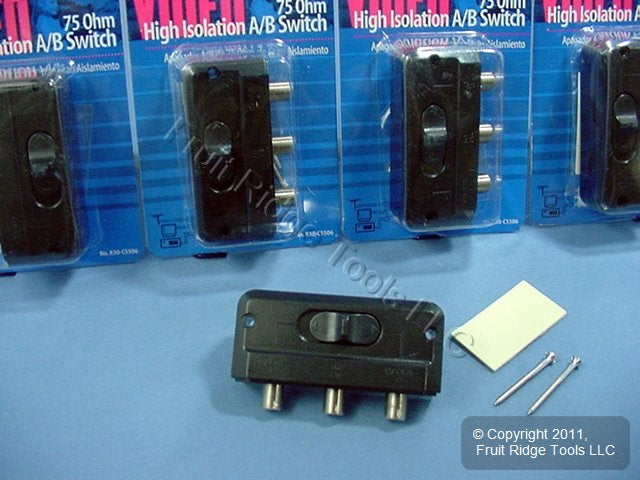 5 Leviton High Isolation A/B Video Selector Switches C5506
