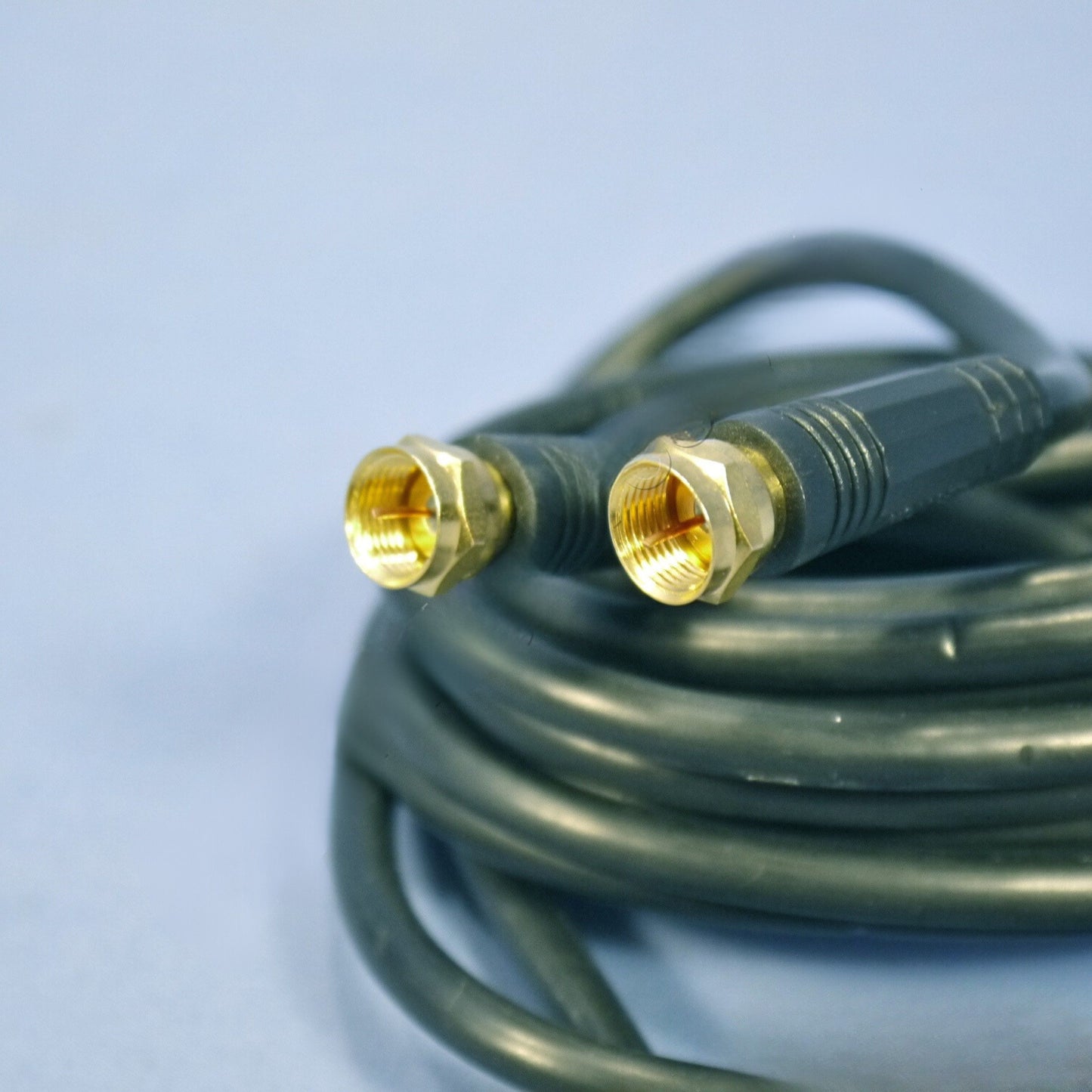 Leviton Black 12' Coaxial Video Cable w/ Gold Plug Ends RG59 C5851-12G-841