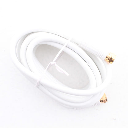 Leviton C5851-12G-847 White 12 Feet Coaxial Video Cable w/ Gold Plug Ends RG59