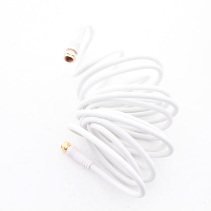 Leviton C5851-12G-847 White 12 Feet Coaxial Video Cable w/ Gold Plug Ends RG59