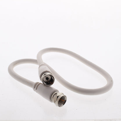 5 Leviton White 18" Coaxial Video Cables RG59 C5851-1W