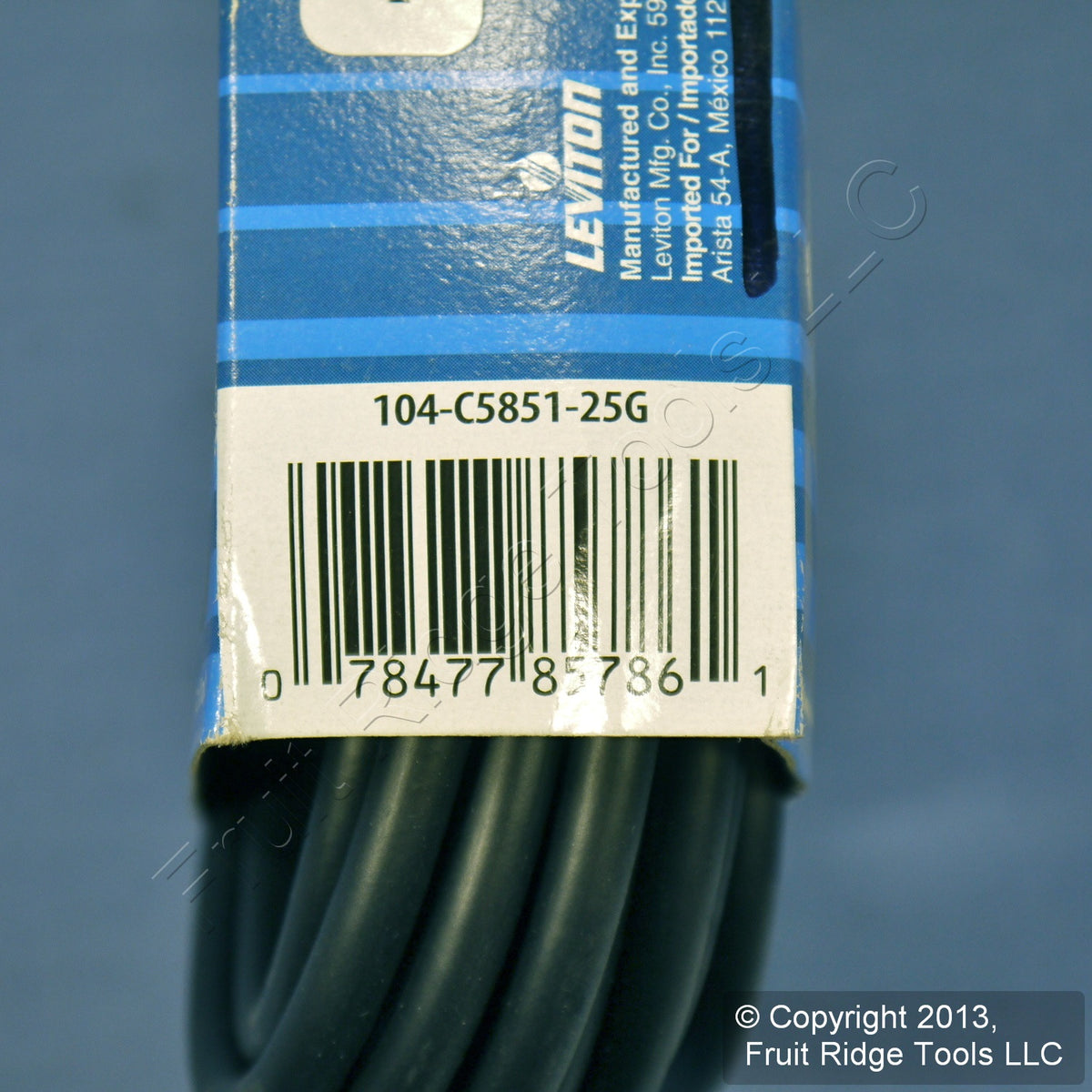Leviton Black 25' Coaxial Video Cable Gold Plug Ends F-Type RG59 C5851-25G-104