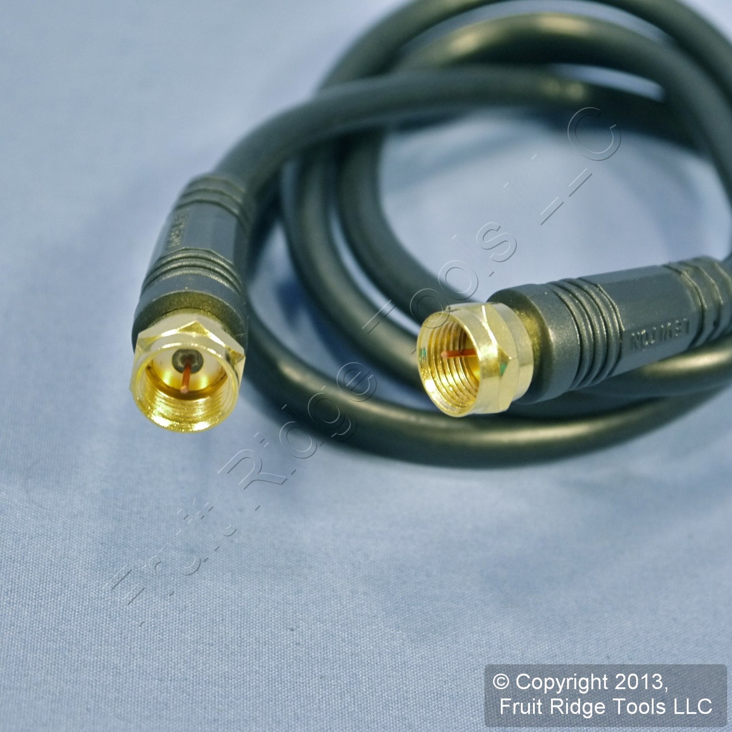 Leviton Black 3 Ft Coaxial Video Cable w/ Gold Plug Ends F-Type RG59 C5851-3GO