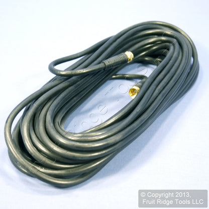 Leviton Black 50' Coaxial Video Cable w/ Gold Plug Ends F-Type RG59 C5851-50G