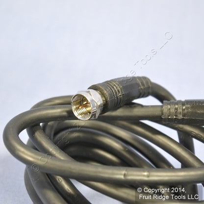 Leviton Black 6' Coaxial Video Cable F-Type Connector RG59 C5851-6E