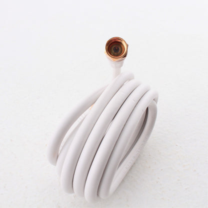 Leviton White 6' Coaxial Video Cable Gold Plug Ends F-Type C5851-6GW