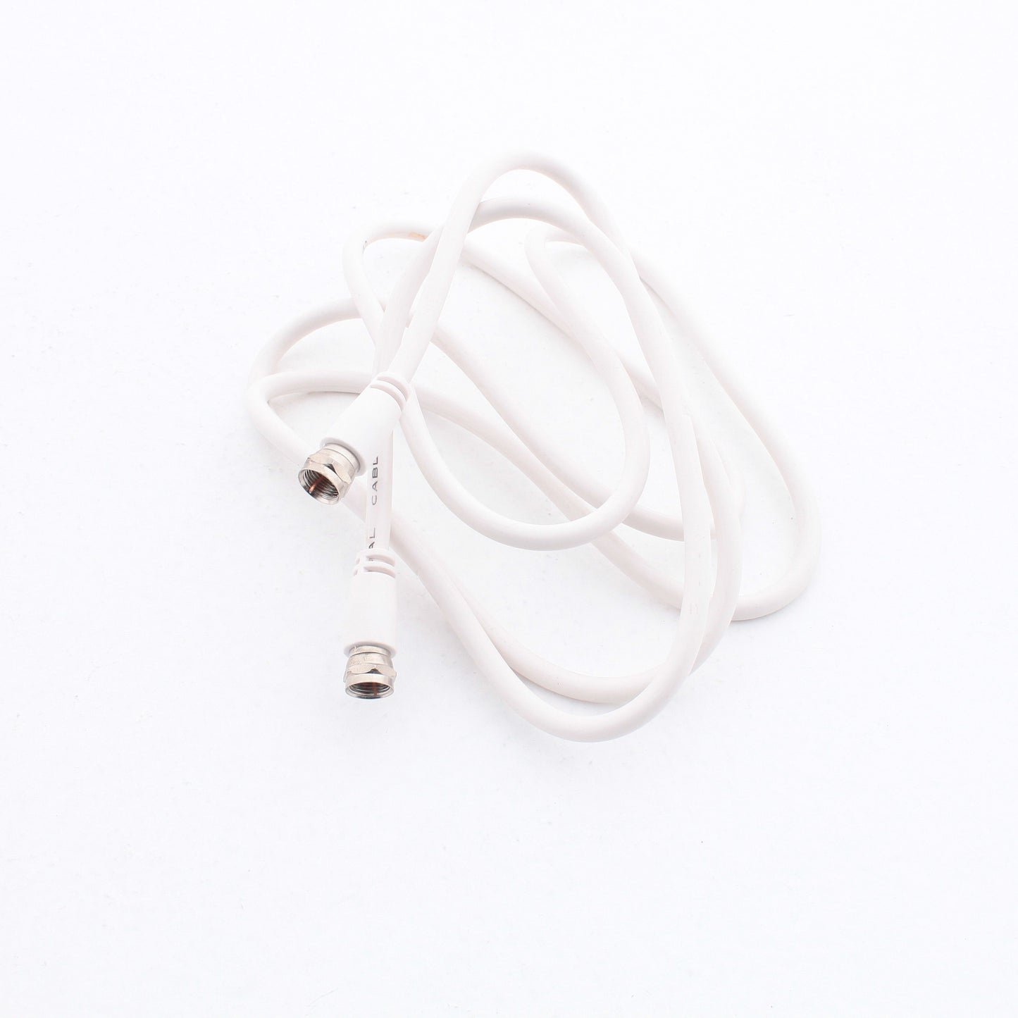 50 Leviton White 6' Coaxial Video Cables RG59 Plugs 75-Ohm F-Type Wire C5851-6W