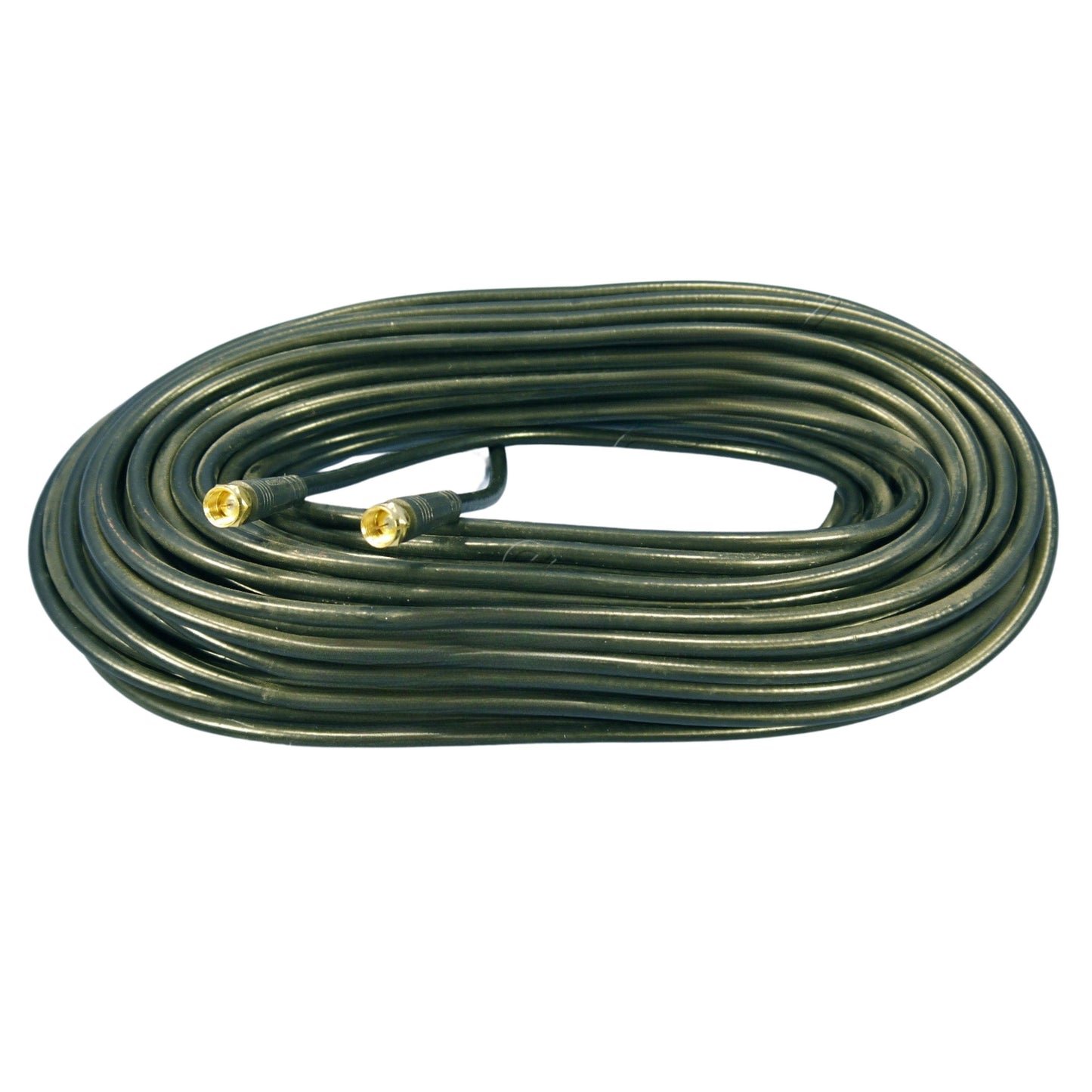 Leviton C5851-CGO Black 100' Coaxial Video Cable Gold RG59 Plugs 75-ohm F-Type