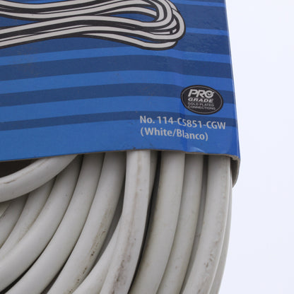 Leviton C5851-100G White 100 Feet Coaxial Video Cable GOLD PLUGS F-Type