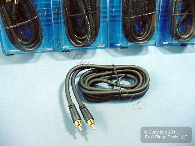 5 Leviton 6' AV Audio Video Cables GOLD RCA Plugs C5852-6GO
