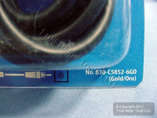 10 Leviton Black 6' TV/DVD/Stereo AV Audio Video Cables GOLD RCA Plugs C5852-6GO
